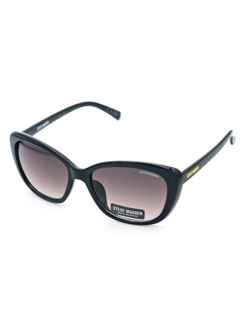 steve madden black oversize irregular sunglasses for women