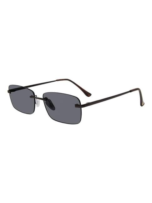 steve madden black square uv protection unisex sunglasses