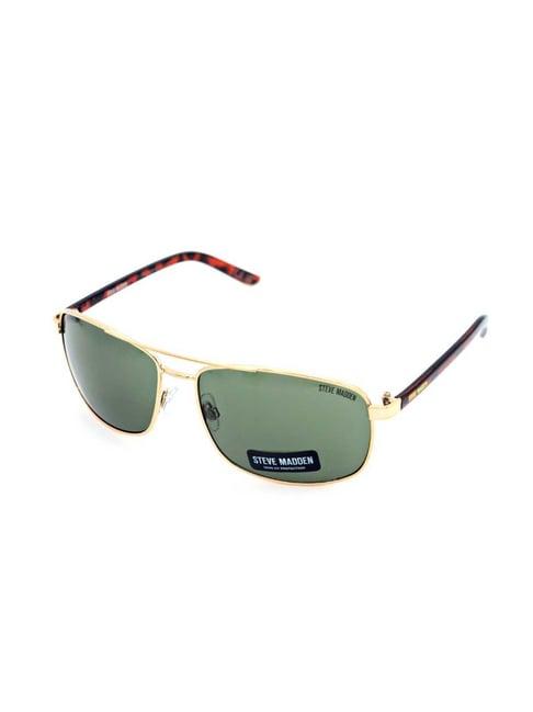 steve madden gold oversize irregular sunglasses for men