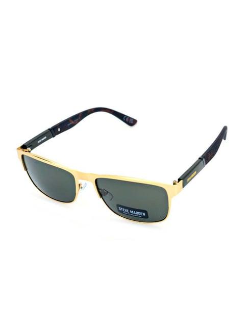 steve madden gold oversize irregular sunglasses for men