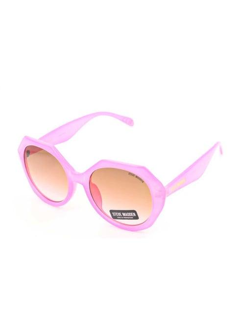 steve madden pink oversize irregular sunglasses for women