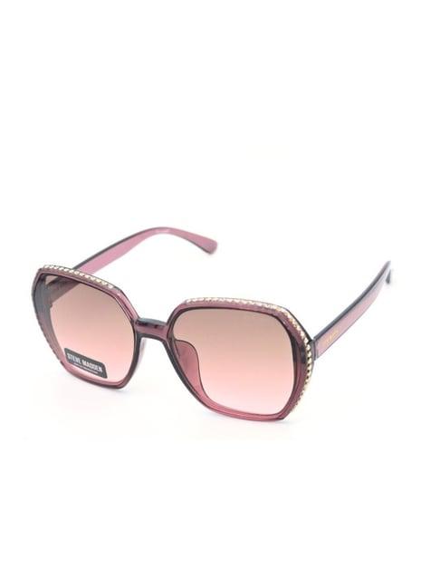 steve madden pink square uv protection sunglasses for women