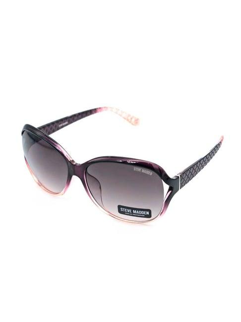 steve madden purple oversize irregular sunglasses for women