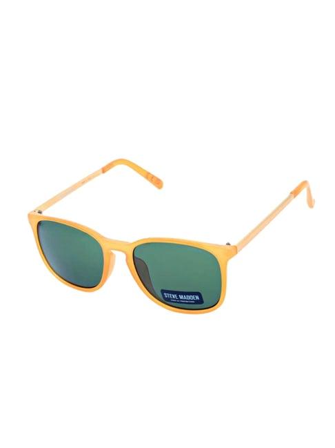 steve madden yellow oversize irregular sunglasses for men