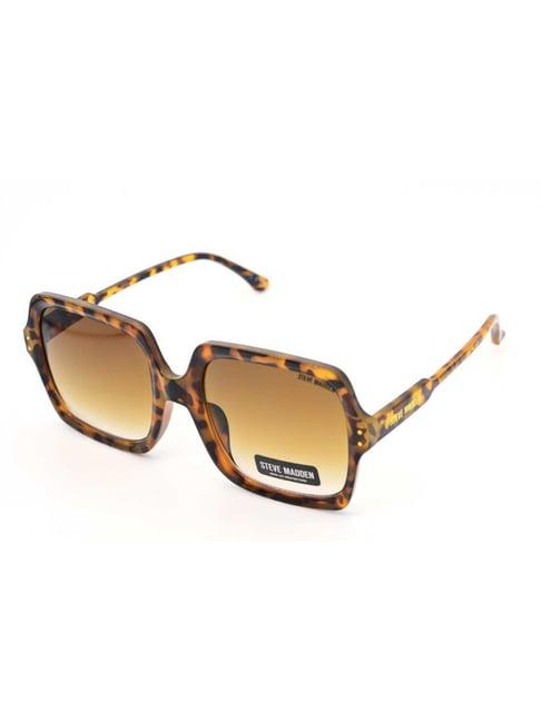 steve madden yellow oversize irregular sunglasses for women