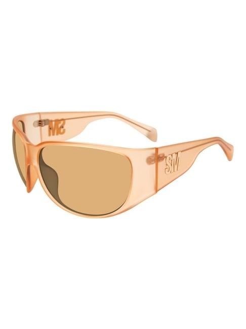 steve madden yellow round uv protection unisex sunglasses