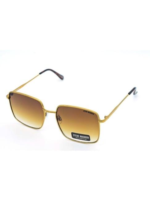 steve madden yellow square uv protection sunglasses for women