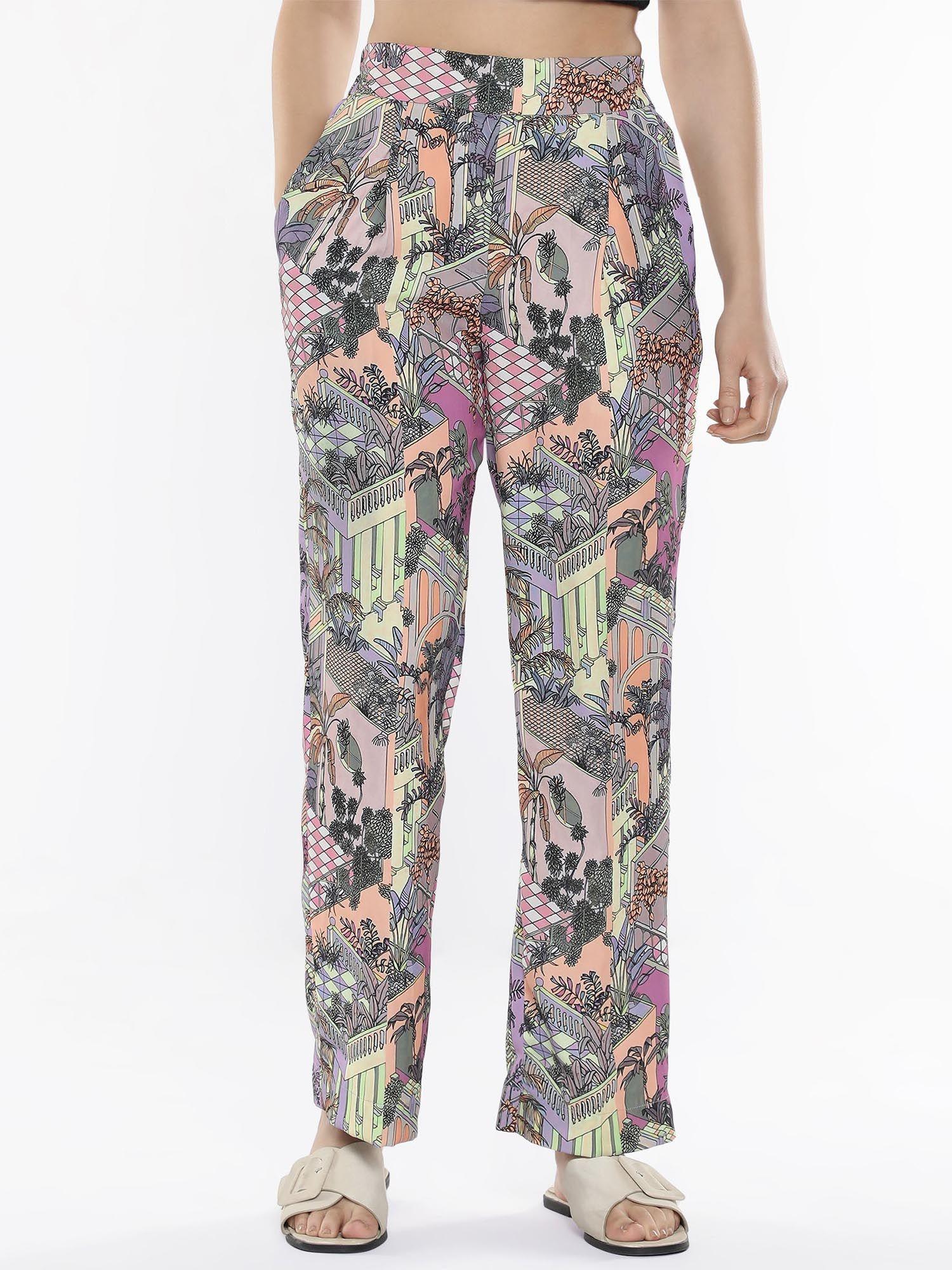 stevie-b light multi straight trouser