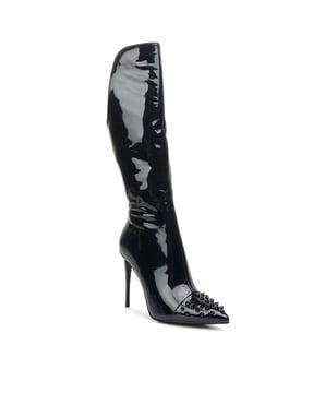 stiletto mid-calf heeled boots