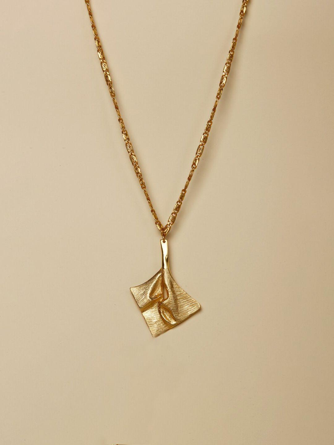 stilskii unisex gold-toned brass gold-plated chain