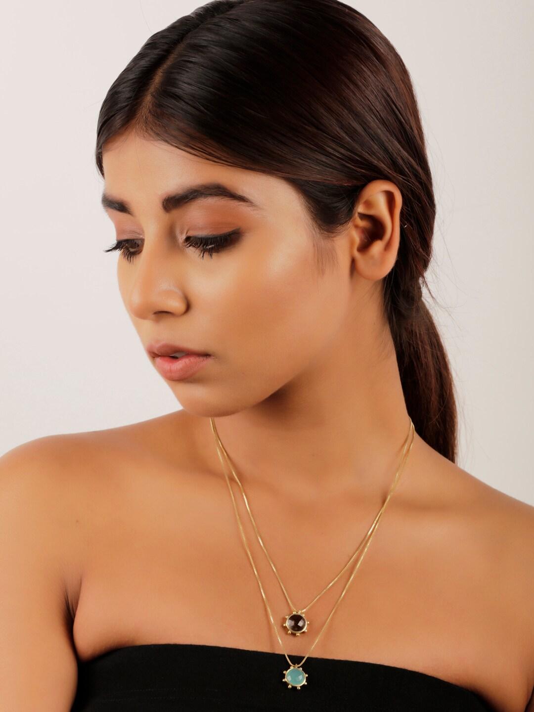 stilskii unisex gold-toned chain marvellous layered gold necklace