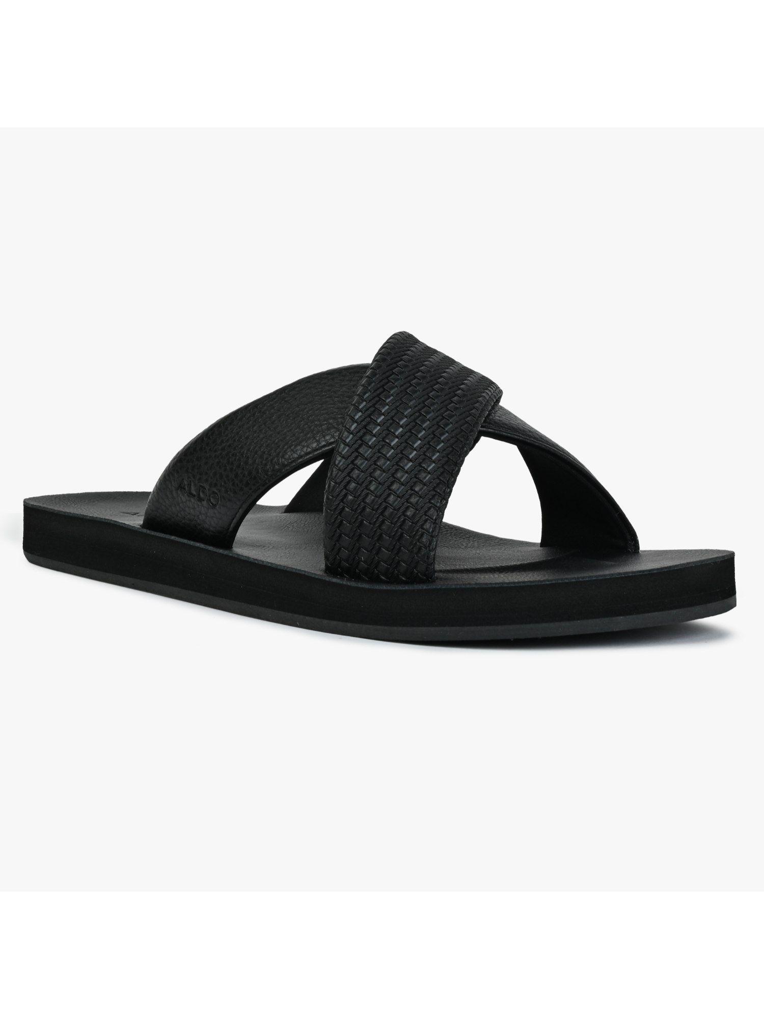 stmock007 black synthetic sandals