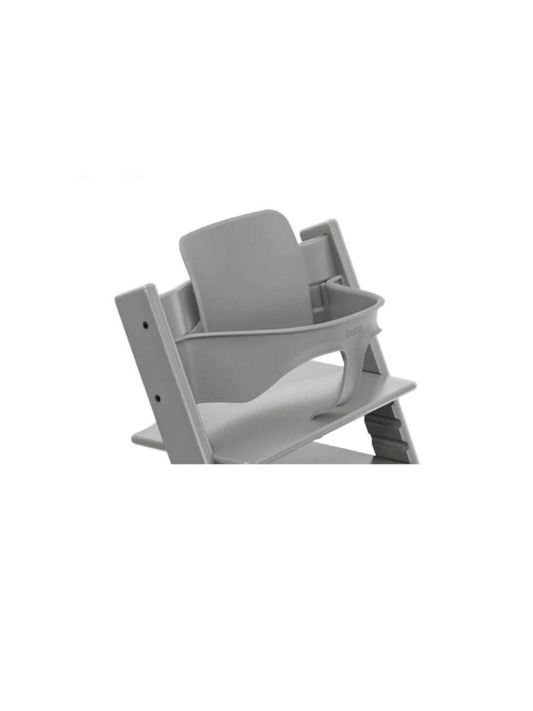 stokke infants grey solid tripp trapp babyset storm high chair