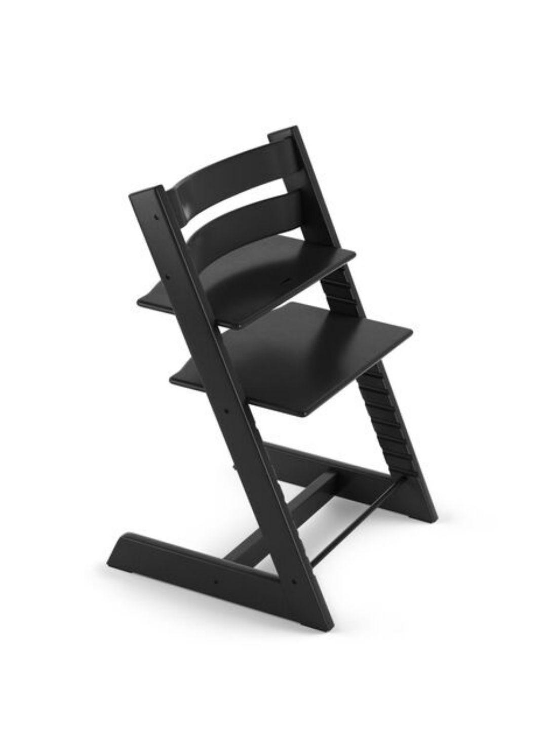 stokke infants kids black solid tripp trapp high chair