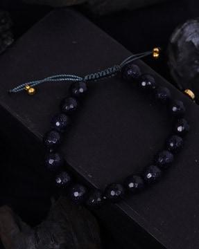 stone-beaded slip-on bracelet