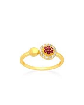 stone studded classic ring