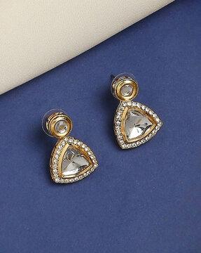 stone-studded drop earrings - eck169_ajr10