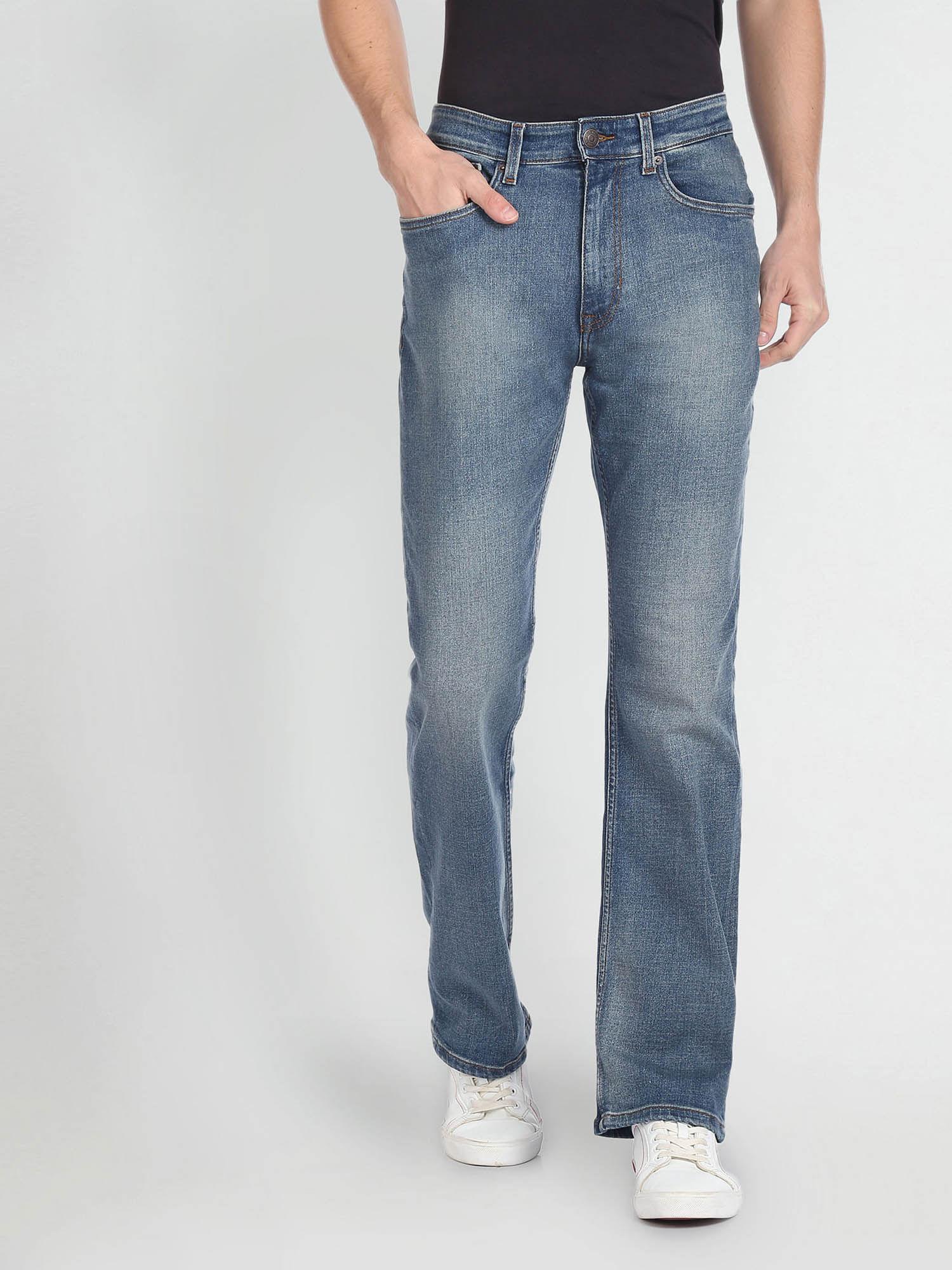 stone wash connor bootcut jeans