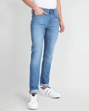 stone wash regallo skinny fit jeans