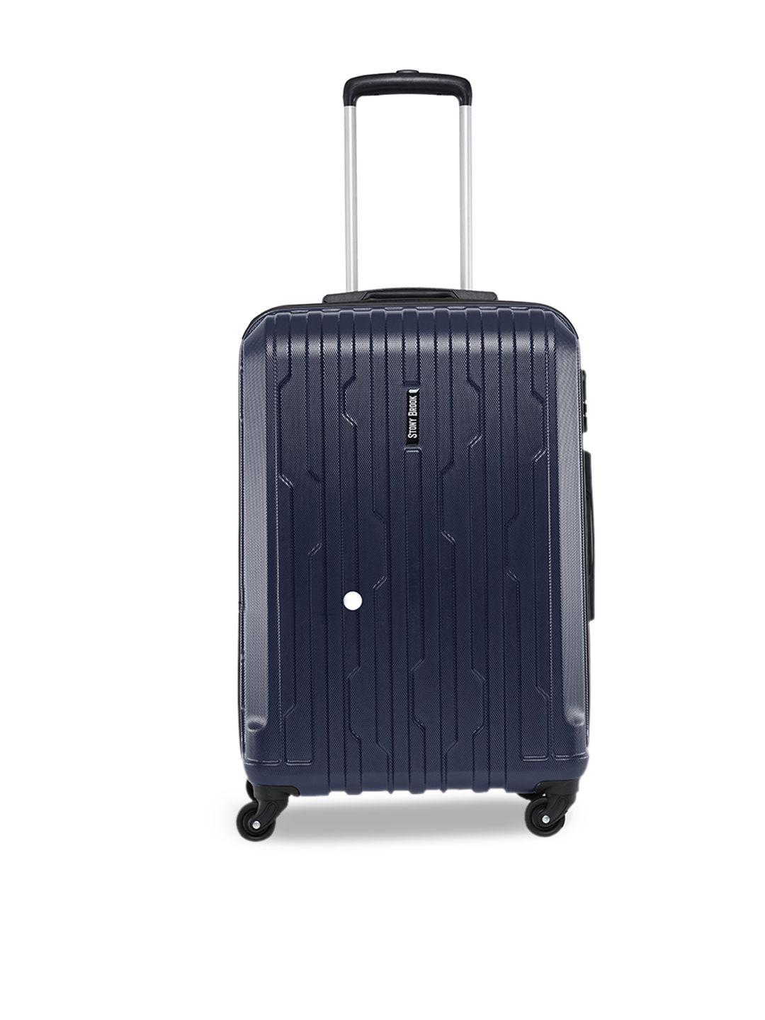 stony brook by nasher miles textured hard-sided large trolley suitcase