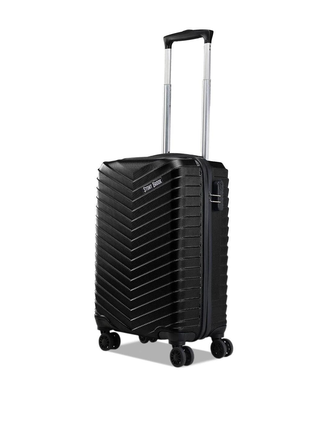 stony brook by nasher miles textured hard-sided trolley suitcase