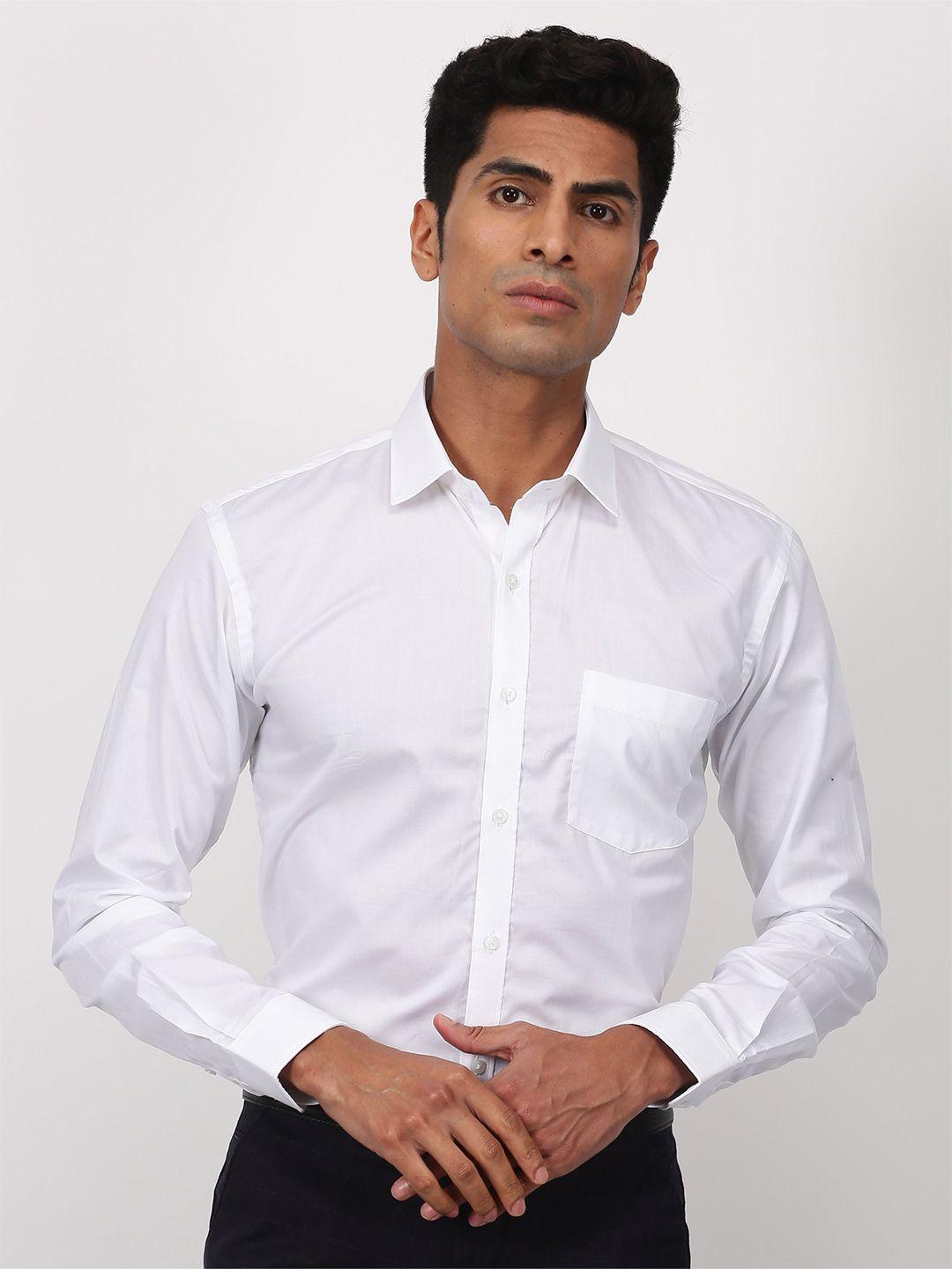 stori men slim fit opaque formal shirt