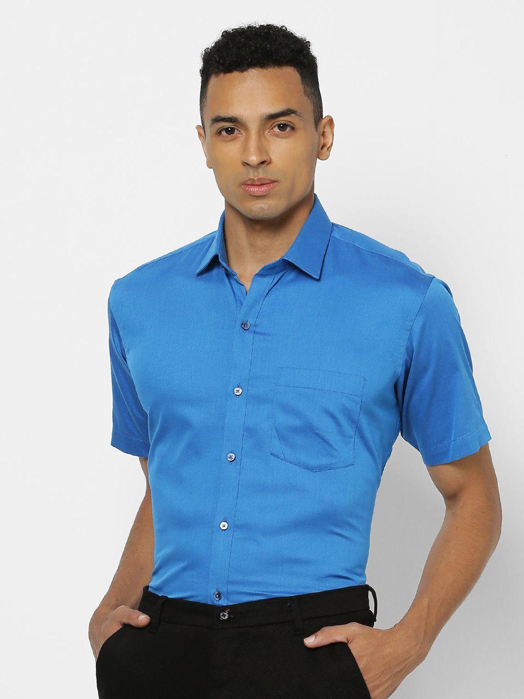 stori men slim fit opaque formal shirt