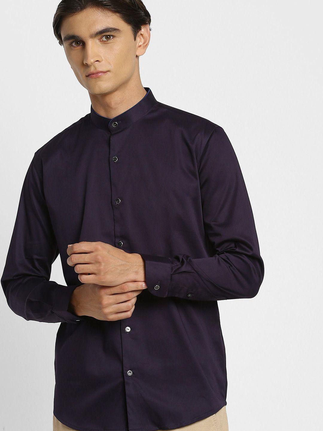 stori men slim fit opaque party shirt