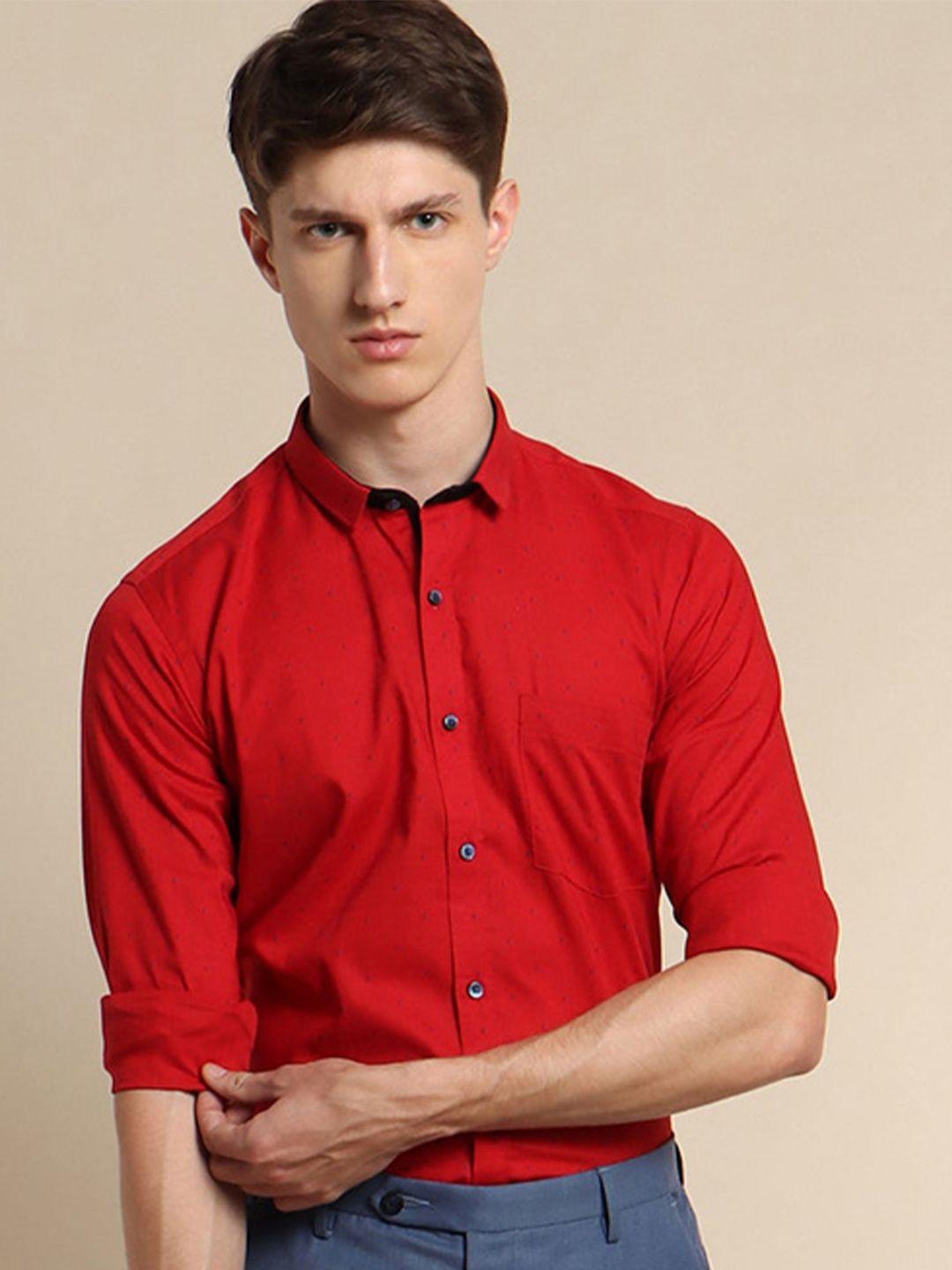 stori men slim fit opaque party shirt