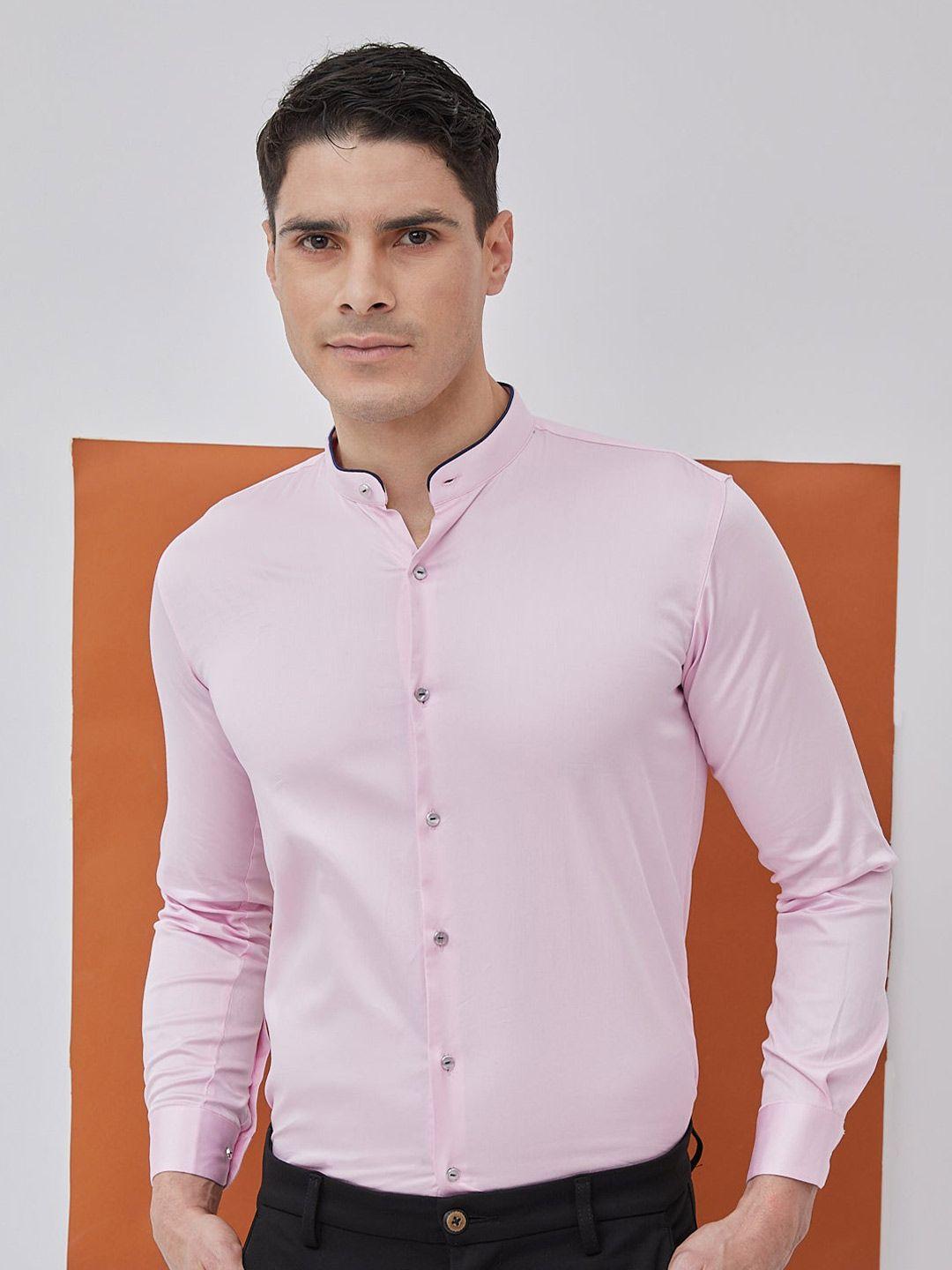 stori men slim fit opaque party shirt