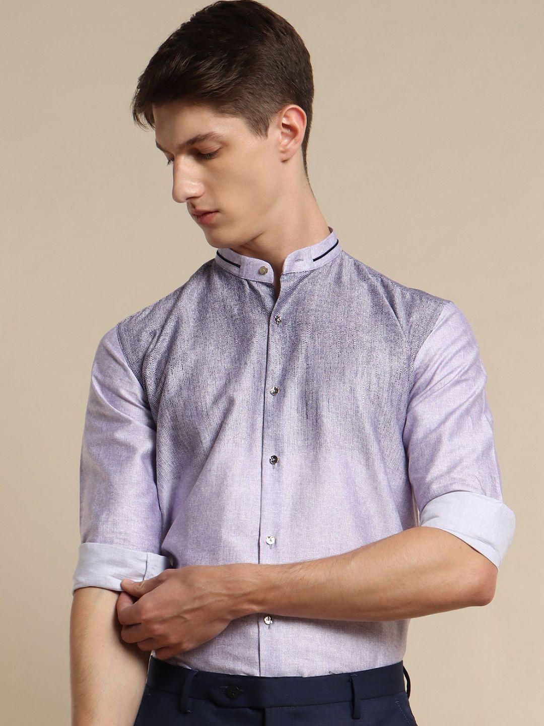 stori men slim fit opaque party shirt