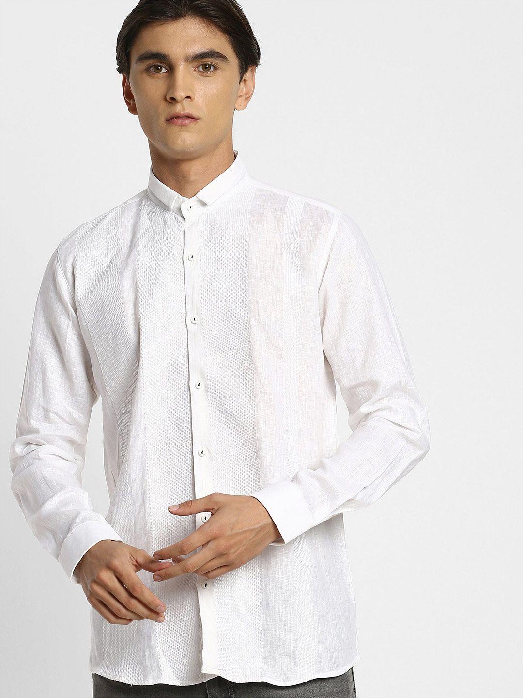 stori men slim fit opaque party shirt