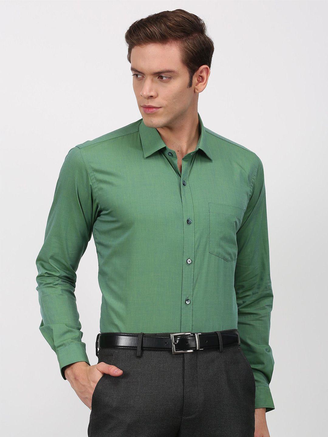 stori spread collar opaque cotton casual shirt