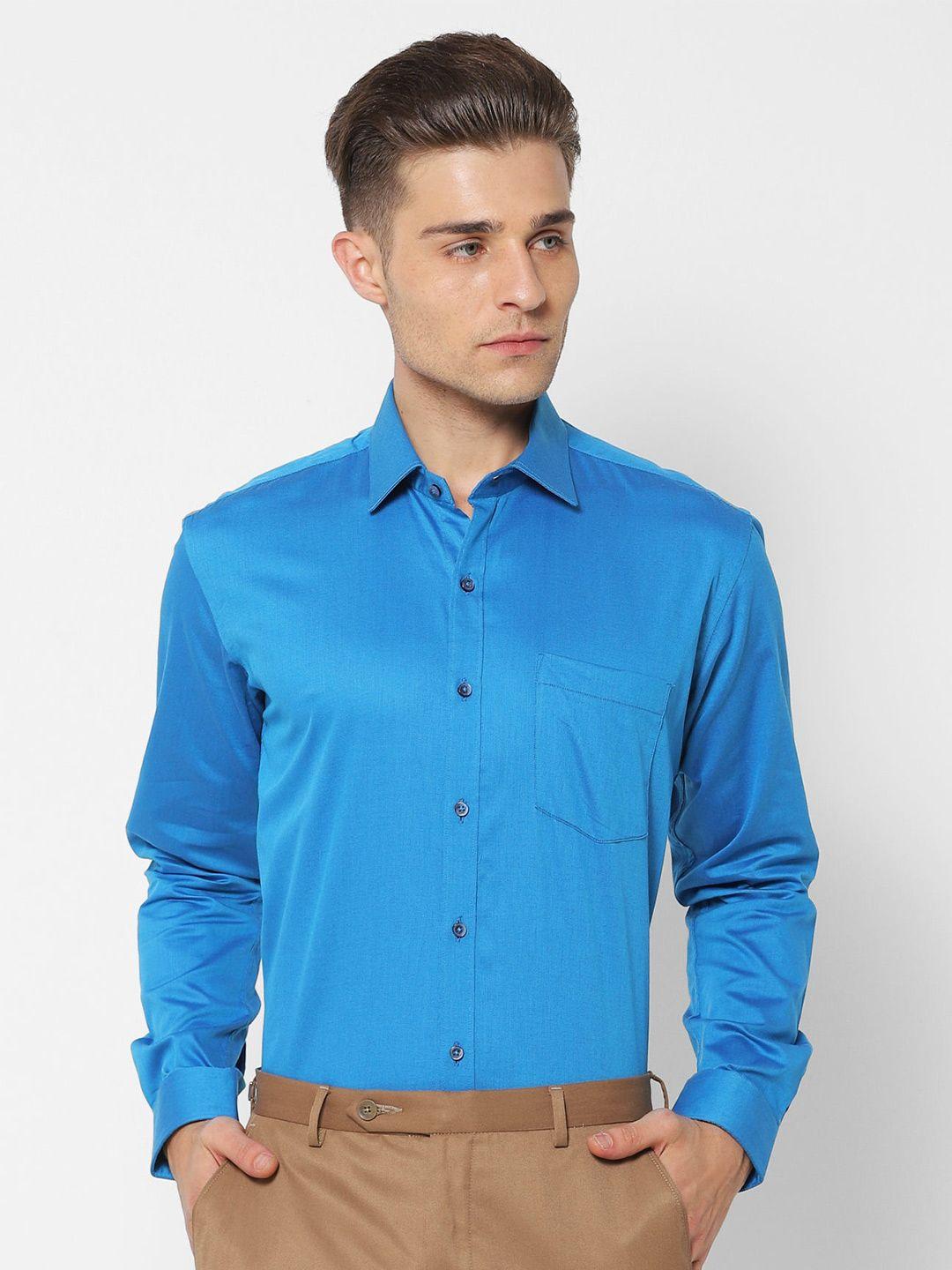 stori spread collar opaque cotton casual shirt