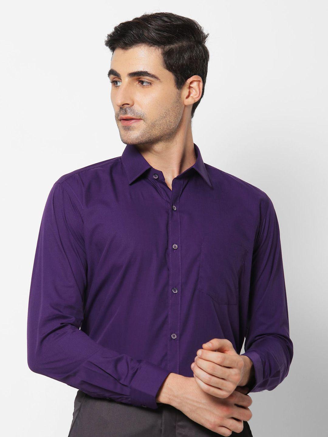 stori spread collar opaque cotton casual shirt