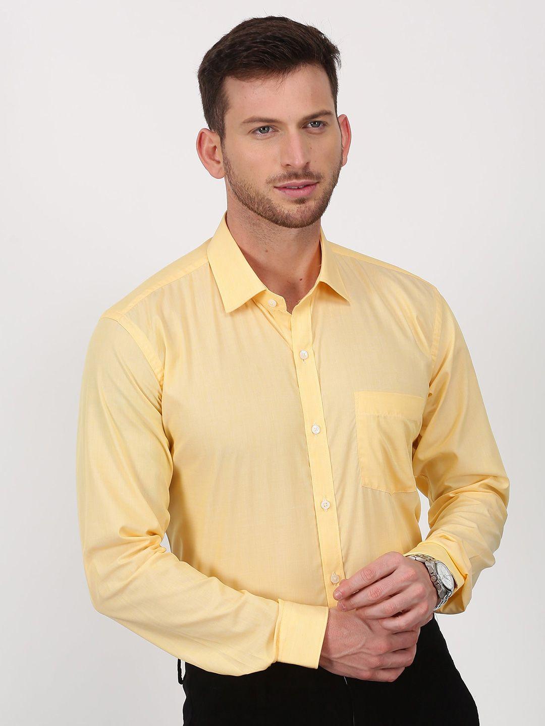 stori spread collar opaque striped cotton casual shirt