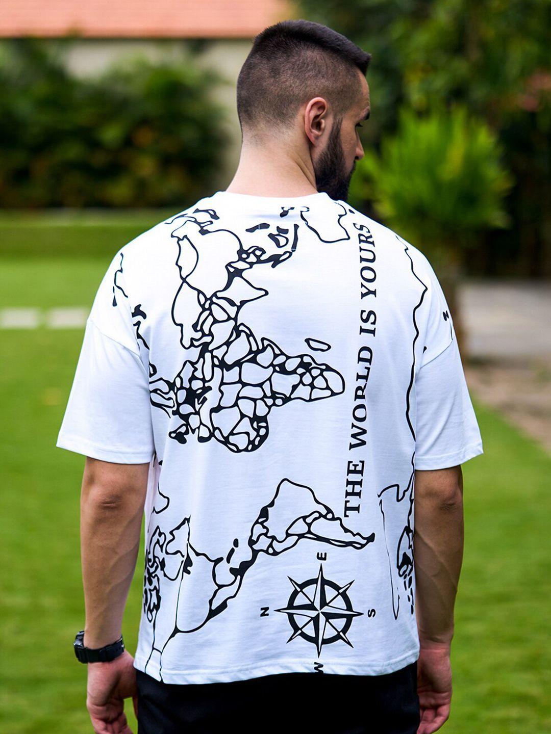 stormborn graphic printed oversized pure cotton t-shirt