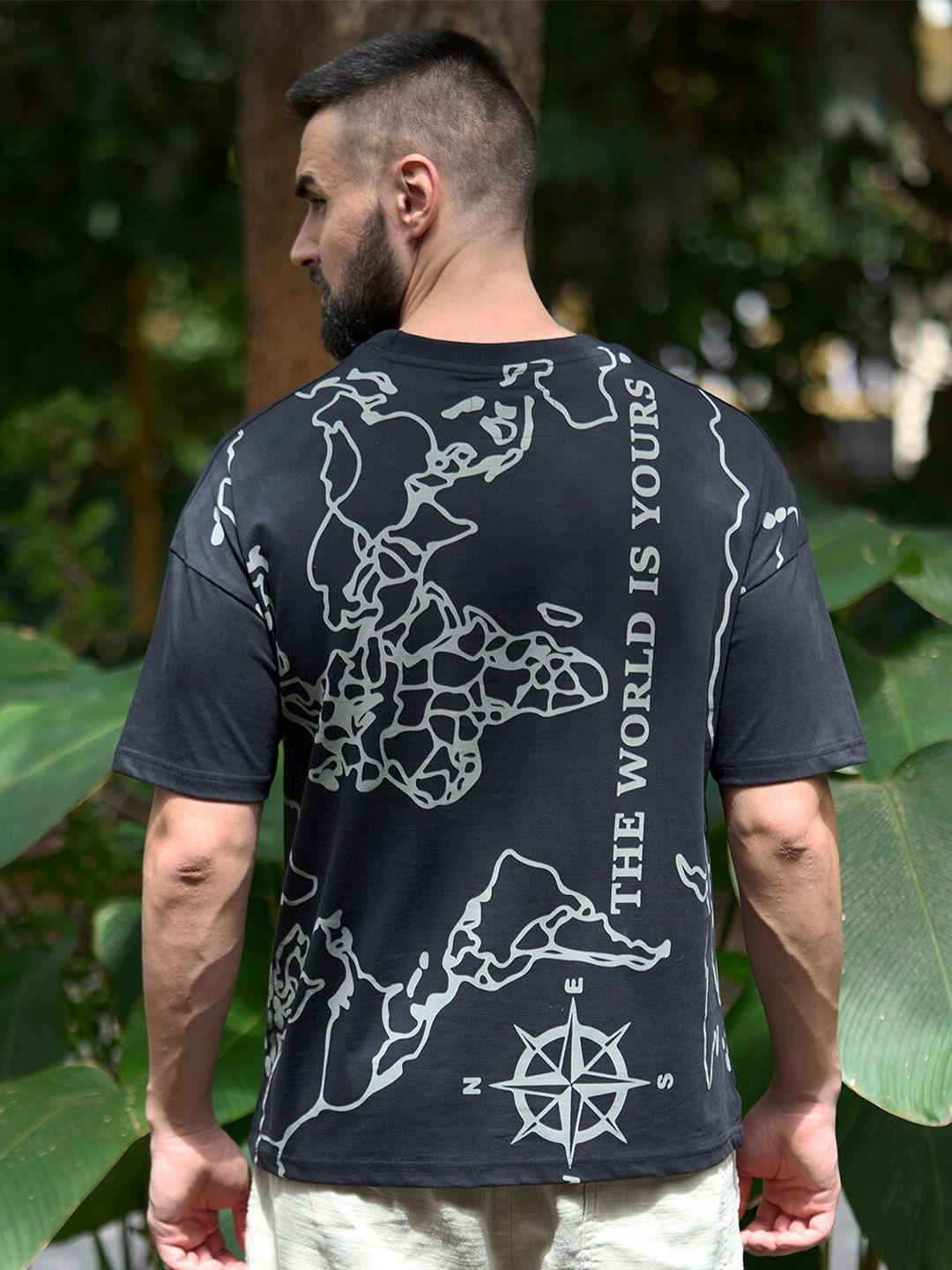 stormborn graphic printed pure cotton oversized t-shirt