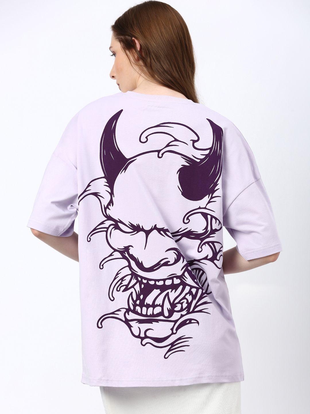 stormborn graphic printed oversized pure cotton t-shirt