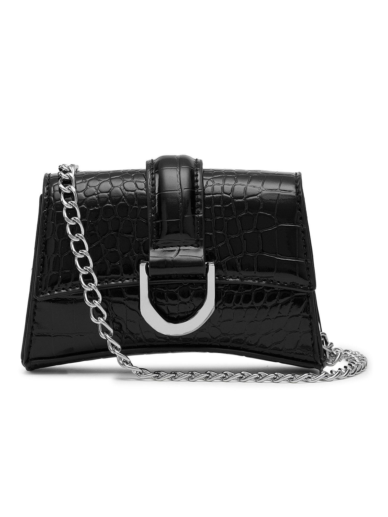 stormy mini crossbody/sling bag for women - black