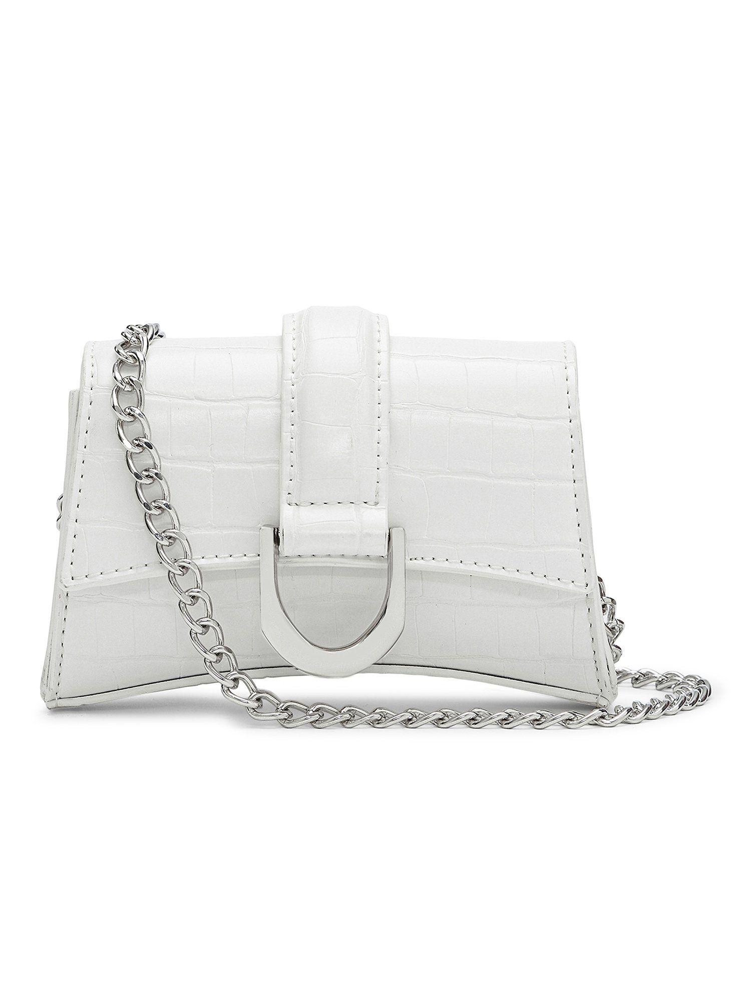 stormy mini crossbody/sling bag for women - white