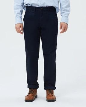 straight fit chino trousers