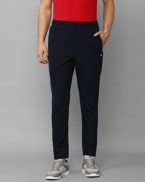 straight fit track pants with insert pockets