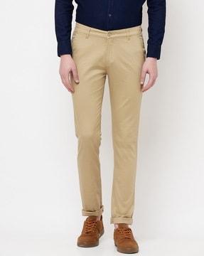straight flat front trousers