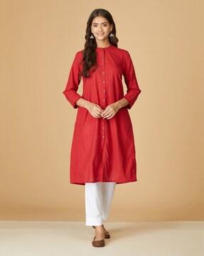 straight a-line kurta