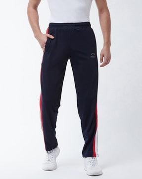 straight ankle length track pants