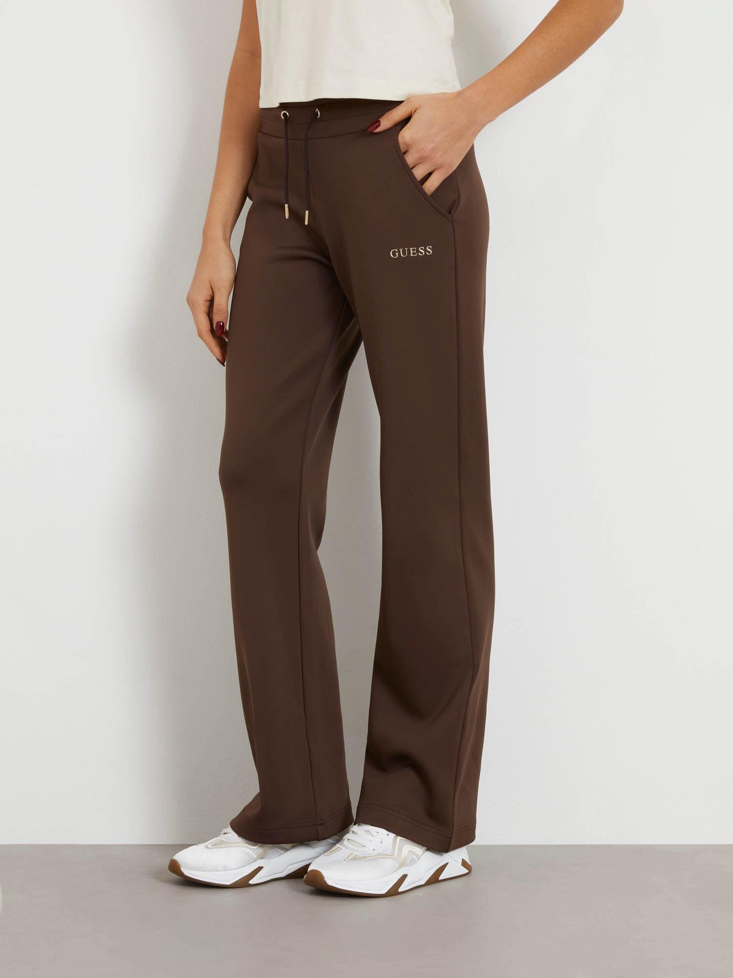 straight brown track pant