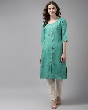 straight fit a-line kurta