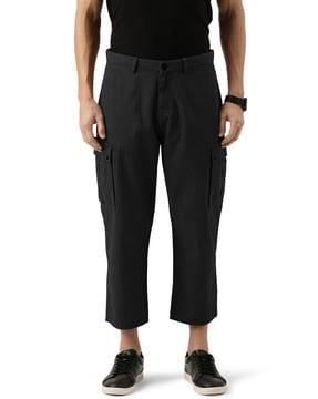 straight fit cargo pants with insert pockets