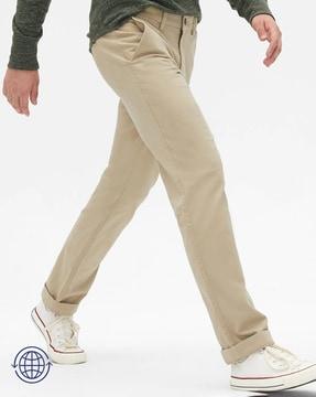 straight fit chino trousers